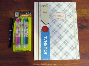 journal and pens